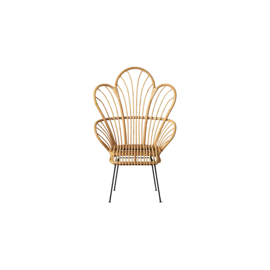 Rattan Fan Back Chair