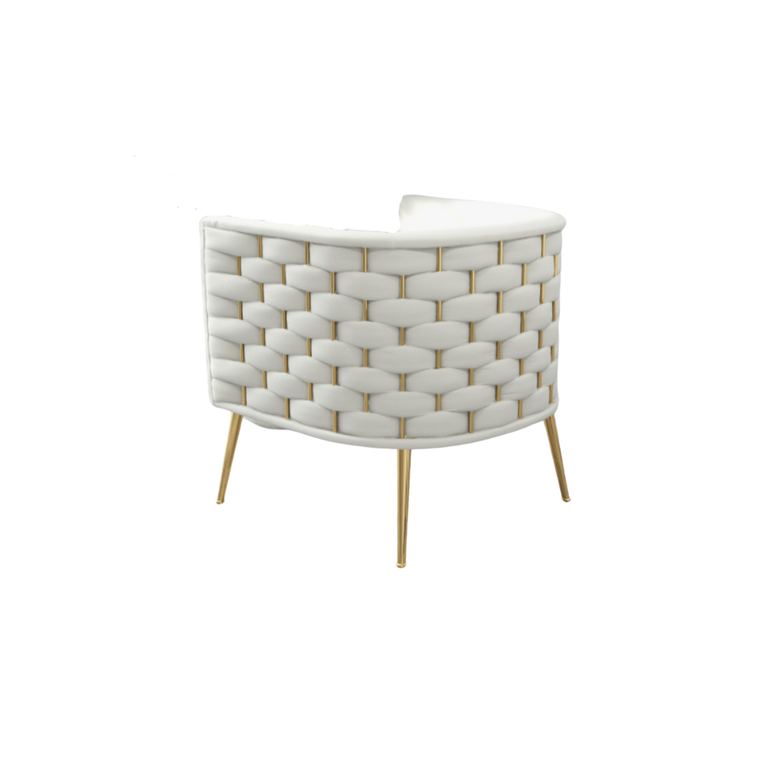 Woven White Chair