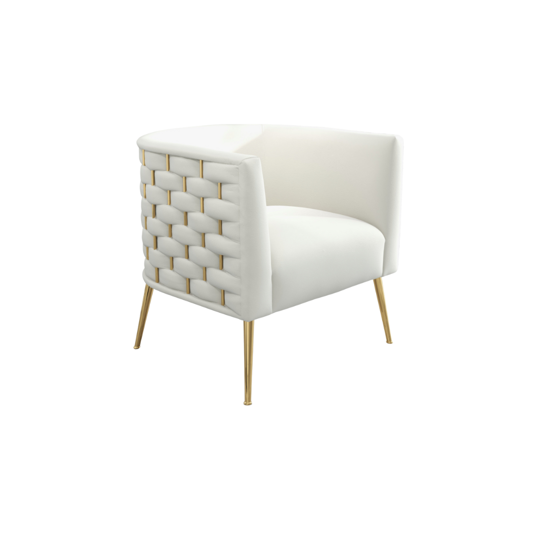 Woven White Chair